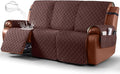 Ruaozz Waterproof Recliner Sofa Covers, 1-Piece Couch Covers by RuaozzFurnitureCovers