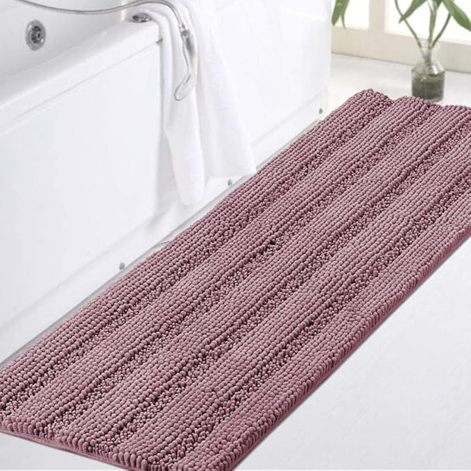 Turquoize Luxury Shaggy Bath Mat Chenille Bathroom Runner Rug Extra Long Non by Turquoize