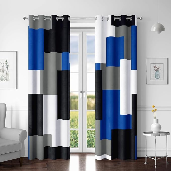 Tyrot Royal Blue 100% Blackout Curtains by TyrotHomeDecor
