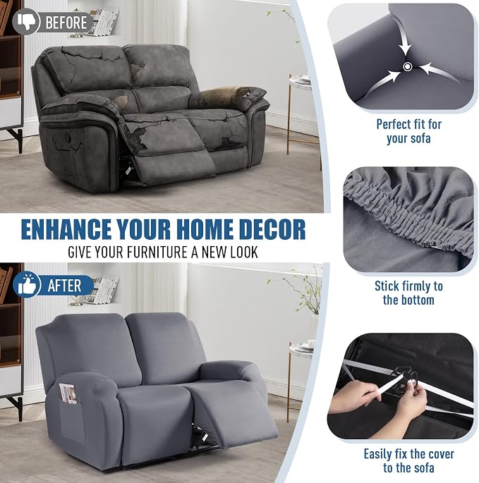 TAOCOCO Recliner Loveseat Covers Stretch Sofa Covers - Image 5