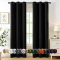 MIULEE Black Blackout Curtains for Bedroom Living Room 72 Inches Long 2 Panels by MIULEE