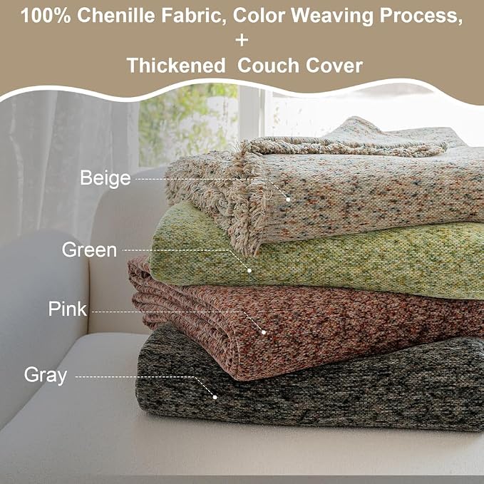 ROOMLIFE Boho Beige Couch Cover - Image 7