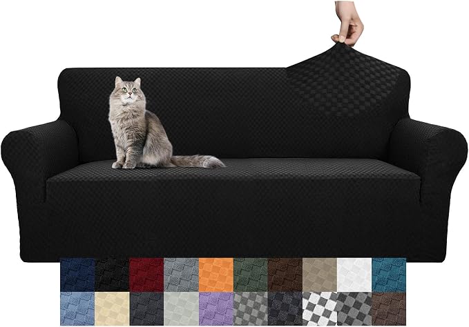 YEMYHOM Couch Cover Latest Jacquard Design High Stretch Sofa Covers by YEMYHOM