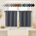 OVZME Charcoal Grey Blackout Curtains by OVZME