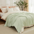 EMME Cotton Blanket Queen Size for Bed Soft Large Muslin Bed Blankets 90"x90" by EMME