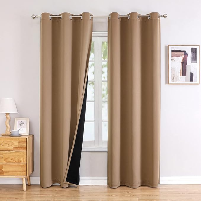 ChrisDowa 100% Blackout Curtains 78 inch Long by ChrisDowa