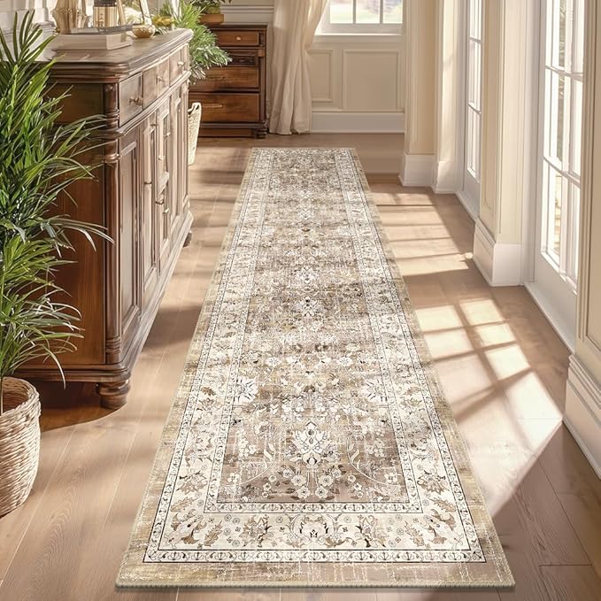 LOKHOM Washable Runner Rug, 2x8 Non-Slip Vintage Hallway Runner Rug - Image 4