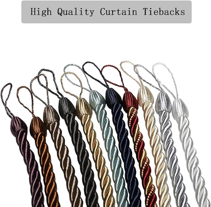 BEL AVENIR Curtain Ropes Tiebacks Tie-Backs Curtain Handmade Holdbacks - Image 6