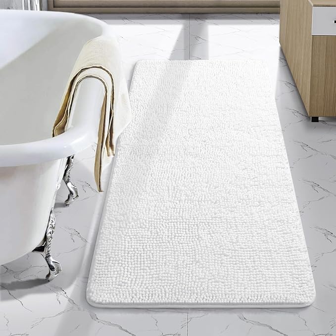 LOCHAS Luxury Bathroom Rug Shaggy Bath Mat 24 x 40 Inch, Washable Non Slip Bath by LOCHAS
