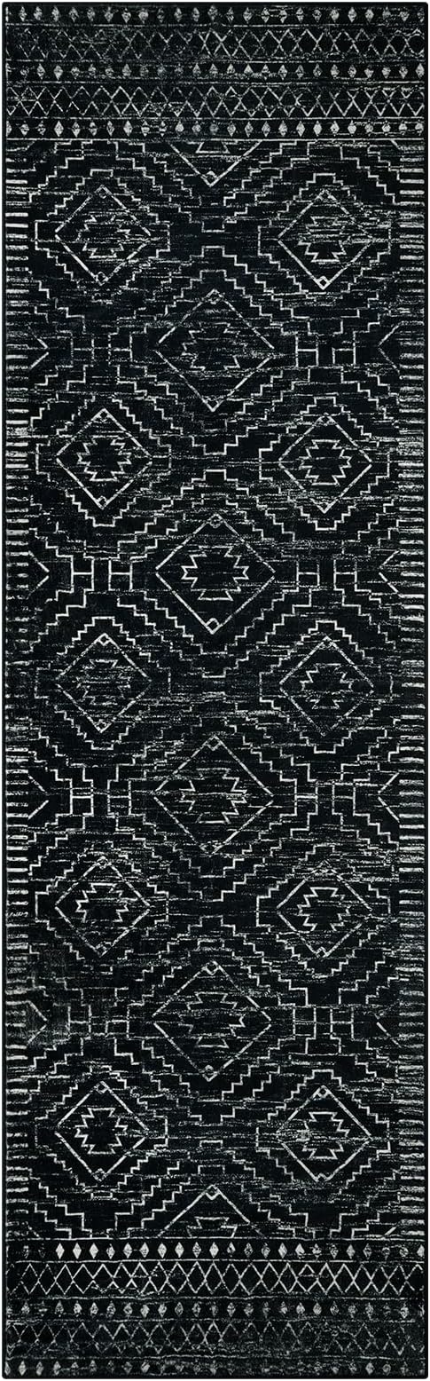 Wonnitar Moroccan Runner Rugs for Hallway 2'6"x8', Geometric Tribal Long Soft - Image 7