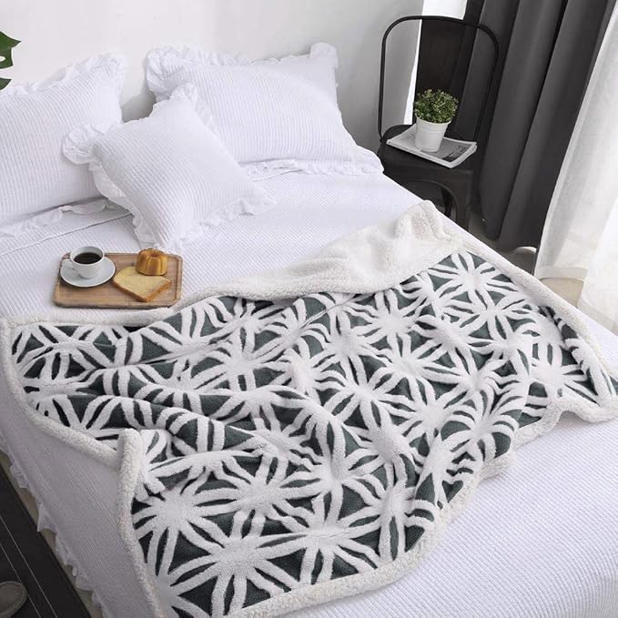 LOMAO Sherpa Fleece Blanket Fuzzy Soft Throw Blanket Dual Sided Blanket - Image 7