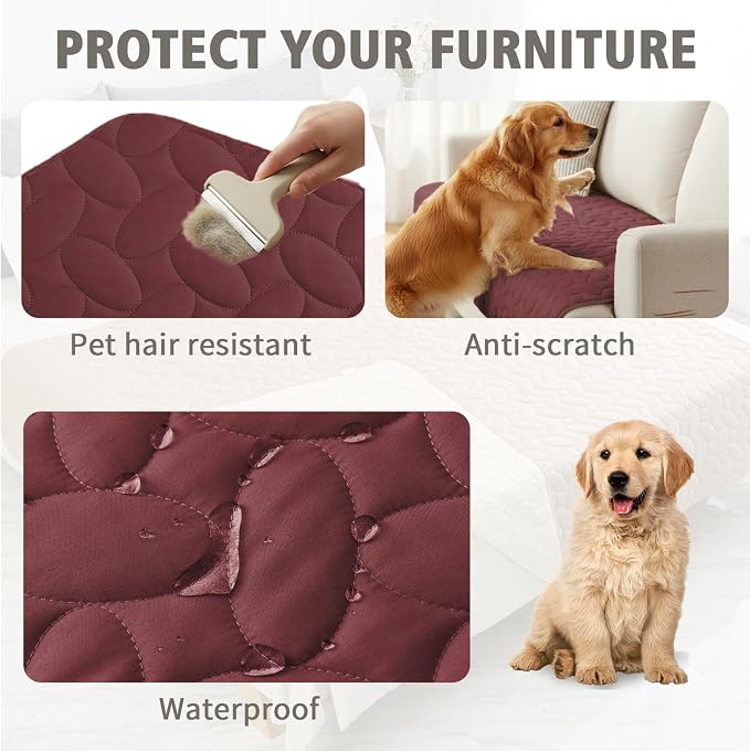 Ameritex Waterproof Pet Bed Cover Anti-Slip Dog Bed Blanket - Image 2