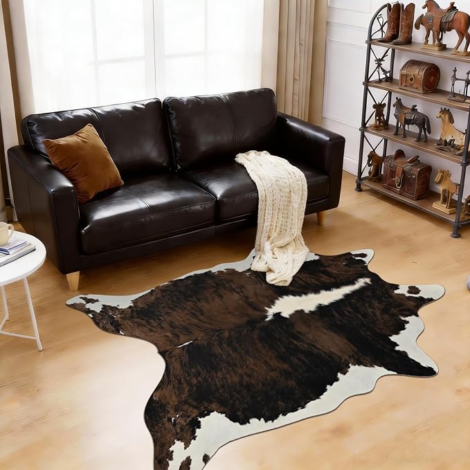 BENRON Premium Cowhide Rug, Faux Cow Hide Rugs - Image 3
