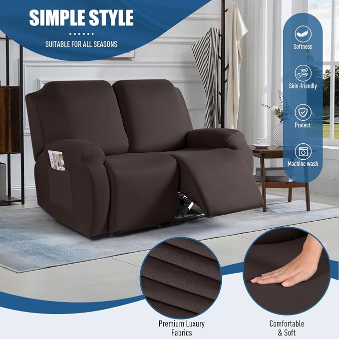 TAOCOCO Recliner Loveseat Covers Stretch Sofa Covers - Image 2