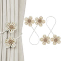 KLOGTSIND Flower Curtain Tiebacks, 2 Pack Curtain Ties Elegant DIY Curtain by KLOGTSINDDirect