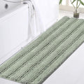 Turquoize Sage Green Bathroom Rugs Runner Extra Long 47 x 17 Large Bath Mat by Turquoize
