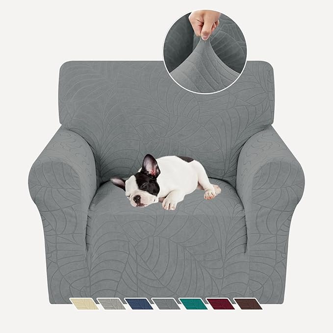YEMYHOM Couch Cover Latest Jacquard Design High Stretch Sofa Chair Covers by YEMYHOM