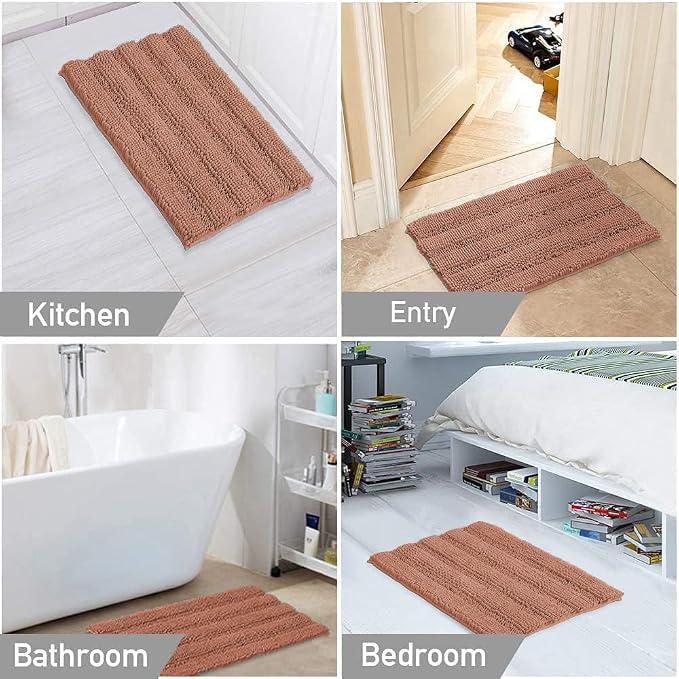 Turquoize Bathroom Rugs Set Non-Slip Bath Mats - Image 6