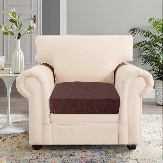 SearchI Stretch Jacquard Sofa Couch Cushion Covers Replacement Reversible - Image 2