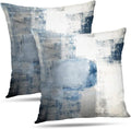 Throw Pillow Covers 18x18 Set of 2 Blue and Grey Art Throw Pillow Covers Soft by Alricc