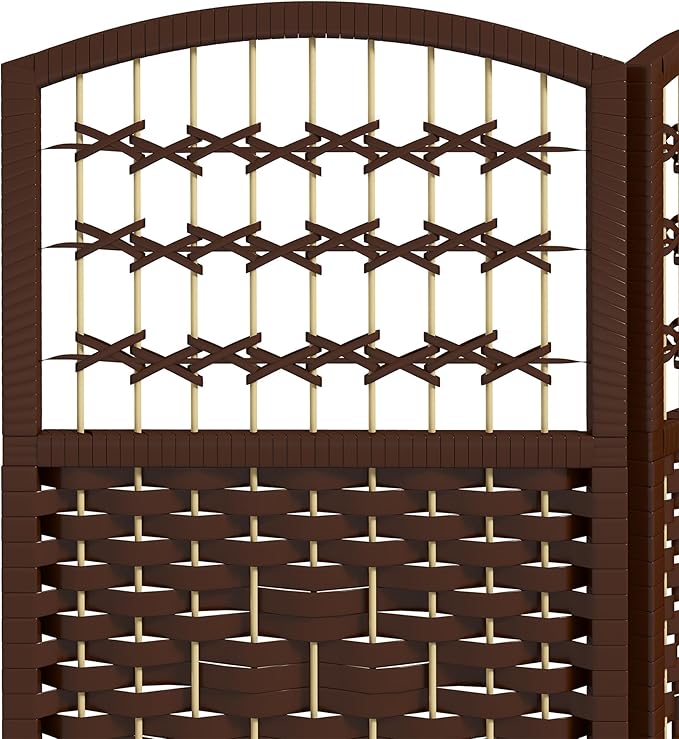 HOMCOM 6 Panel Room Divider, Folding Privacy Screen, 5.6' Room Separator - Image 6