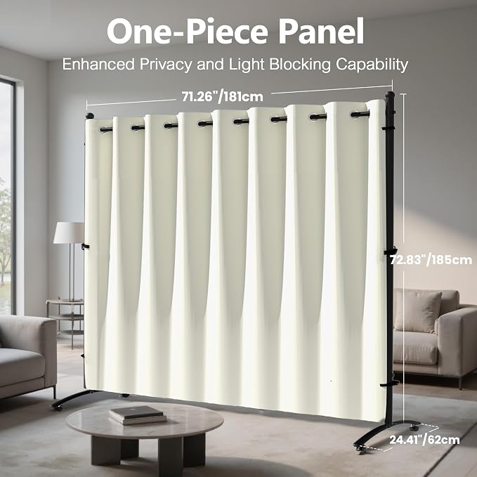 Room Divider, Curtain Privacy Screen - Image 4