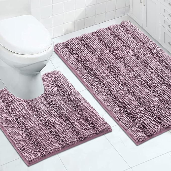 Turquoize Bathroom Rugs Set Non-Slip Bath Mats by Turquoize