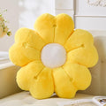 Flower Pillow, Cute Daisy Pillow 19.6In Yellow Flower Shaped Plush Throw Pillow by Vdoioe