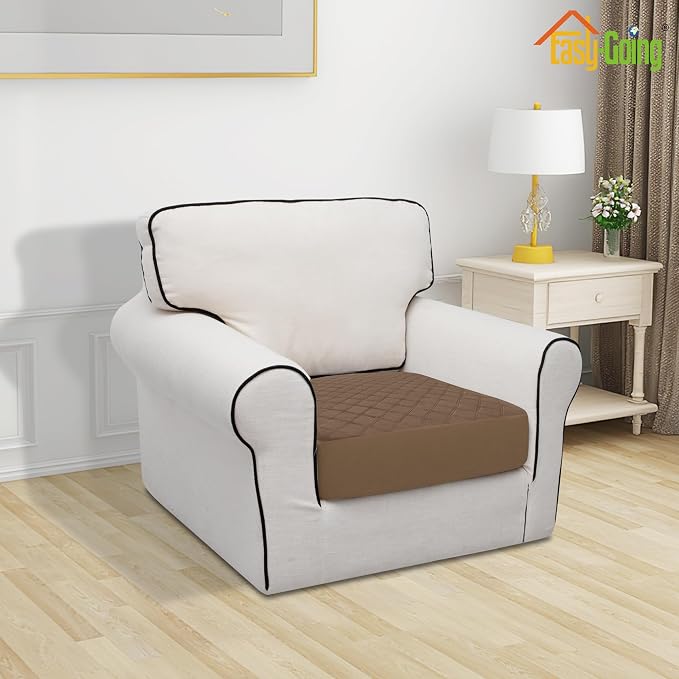 Easy-Going Waterproof Oversized Chair Cushion Covers, Non-Slip Leakproof Sofa - Image 2