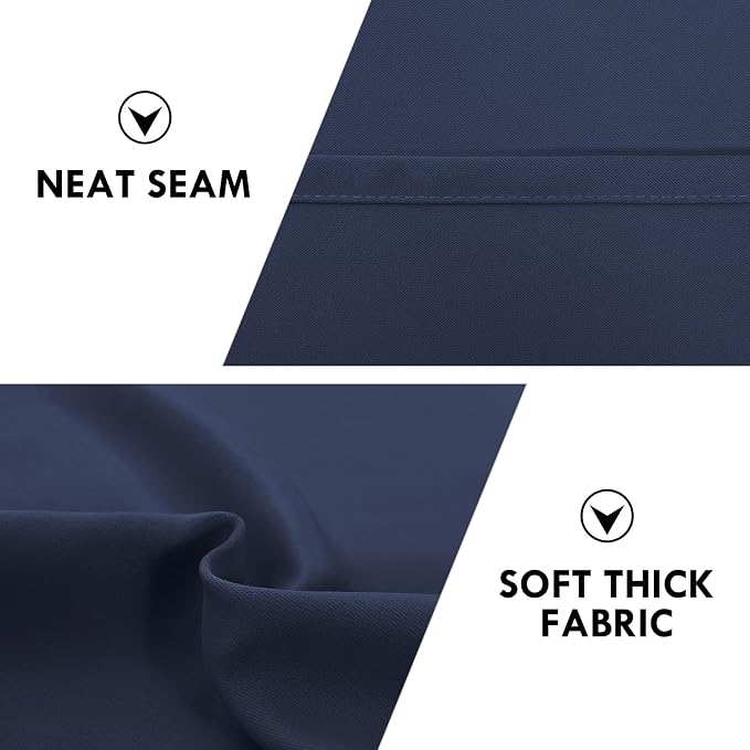 DWCN Blackout Curtains Room Darkening Thermal Insulated Bedroom Curtains Window - Image 6