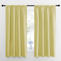 NICETOWN RV Blackout Curtains for Camper Windows, Paler Yellow, Short Blackout by NICETOWN