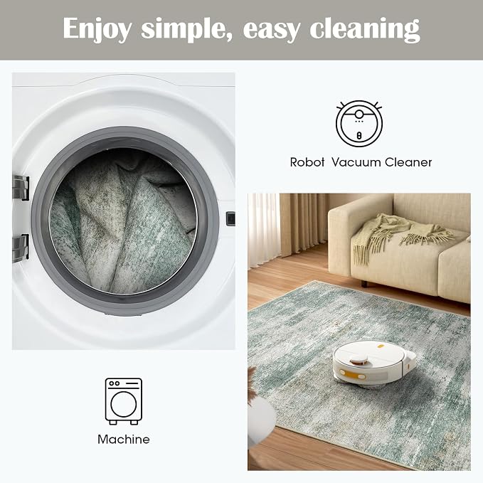 Washable Non-Slip 3x6 Runner Rug - Image 4