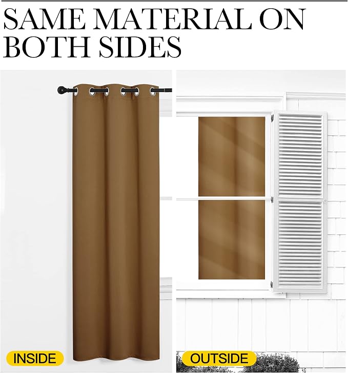 NICETOWN Sleek Blackout Curtains 84 inches Length - Image 6