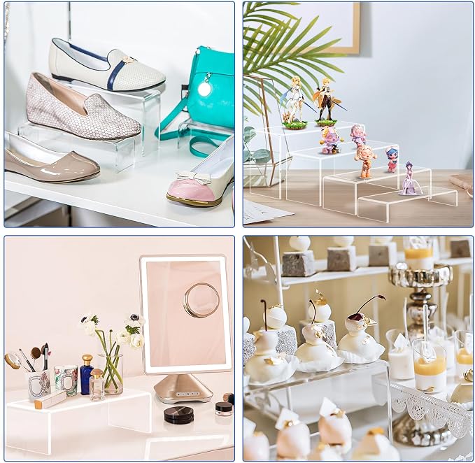 Aheroi Large Acrylic Risers, Cake Shelves Retail Shoe Showcase - Image 5