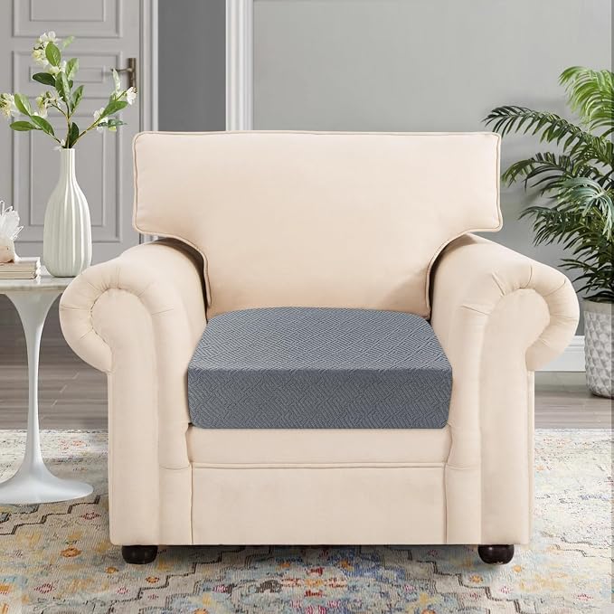 SearchI Stretch Jacquard Sofa Couch Cushion Covers Replacement Reversible - Image 2