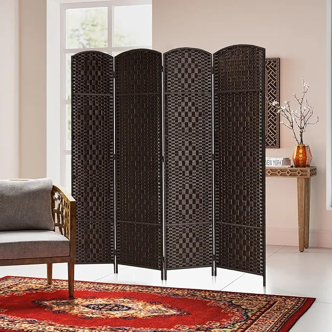 Rose Home Fashion Room Divider, 6 ft Tall Room Dividers and Folding Privacy - Image 2