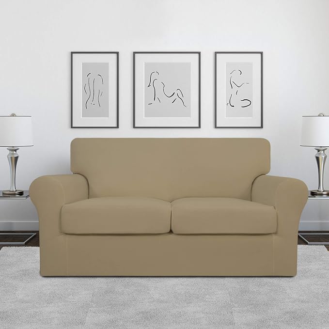 Easy-Going 3 Pieces Stretch Soft Couch Cover - Image 2
