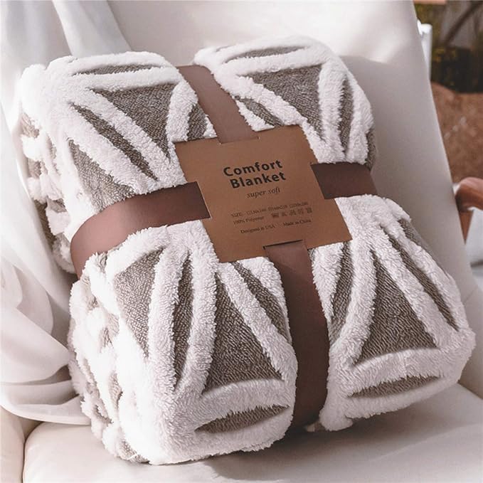 LOMAO Sherpa Fleece Blanket for Mom Cozy Soft Throw Blanket for Women Men by LOMAO