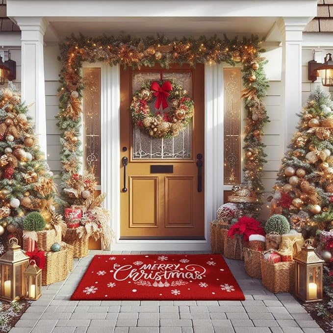 LuxUrux Extra Large Christmas Door Mat 3x5 Feet – Merry Christmas Coir Doormat - Image 7