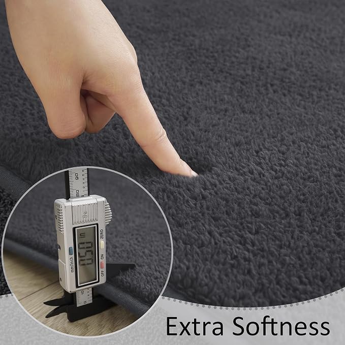 Soft Rugs for Living Room 6x9 Dark Grey, Minimalist Area Rug for Bedroom - Image 6