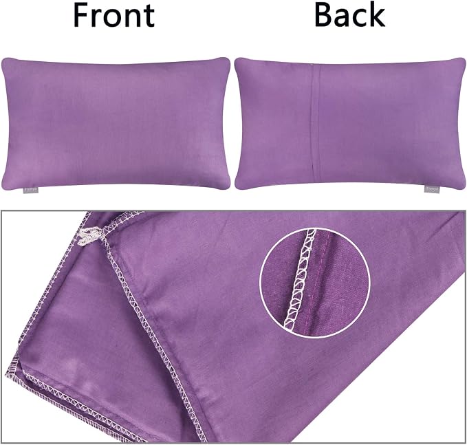 Thmyo 4-Pack 100% Cotton Lumbar Comfortable Solid Decorative Throw Pillow Case - Image 6