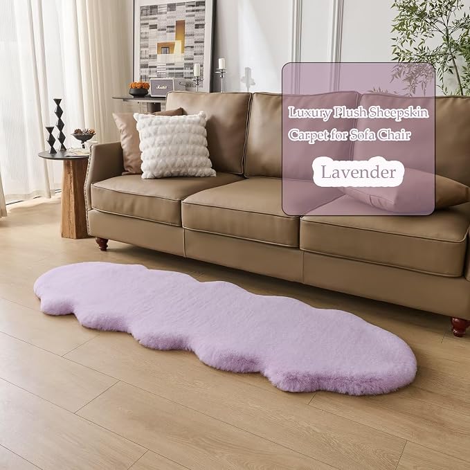 1700GSM Fuzzy Faux Sheepskin Fur Area Rug, Extra Soft Faux Fur Mat, Fluffy - Image 5