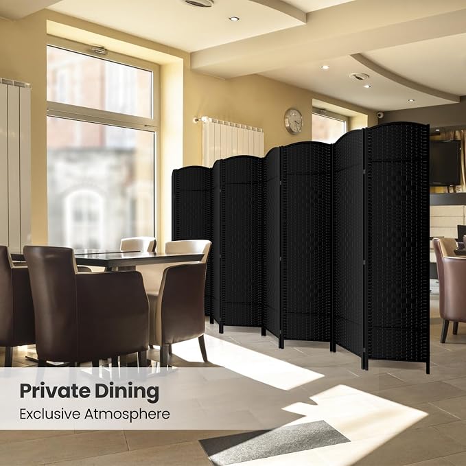 8 Panel Room Divider, 6Ft Folding Privacy Screen, Tall - Image 6