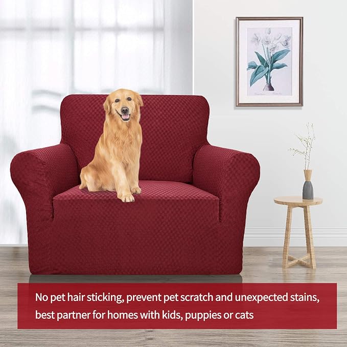YEMYHOM Couch Cover Latest Jacquard Design High Stretch Sofa Chair Covers - Image 2