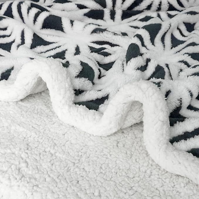 LOMAO Sherpa Fleece Blanket for Mom Cozy Soft Throw Blanket for Women Men - Image 3