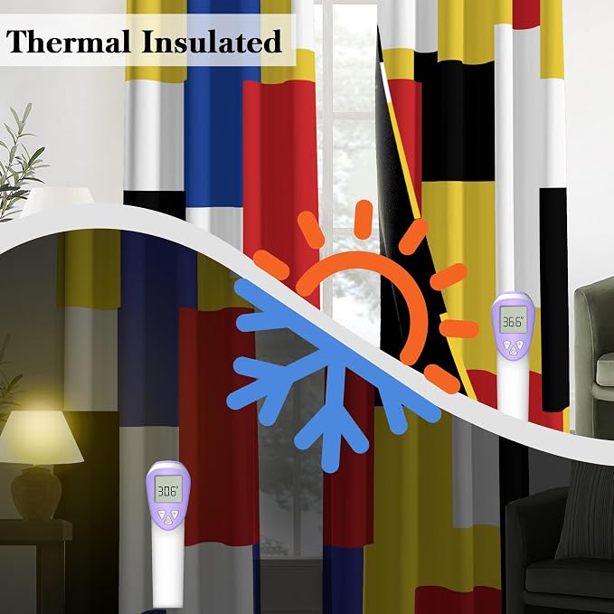 Tyrot Colorful 100% Blackout Curtains - Image 4