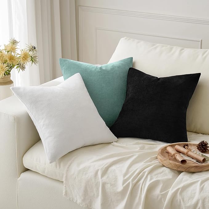 MIULEE White Couch Pillow Covers 20x20 Inch - Image 5
