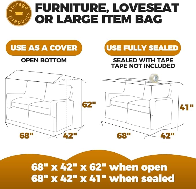 Plastic Furniture Covers for Moving - Image 5