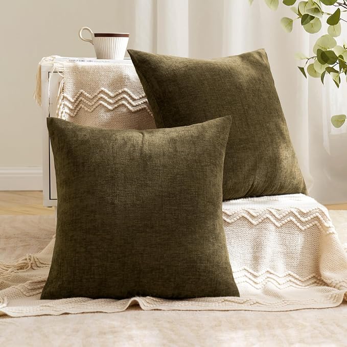 MIULEE Coffee Couch Pillow Covers 18x18 Inch - Image 4