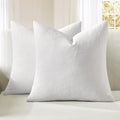 MIULEE White Couch Pillow Covers 20x20 Inch by MIULEE